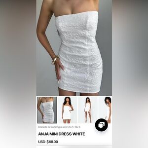 Princess Polly white mini dress